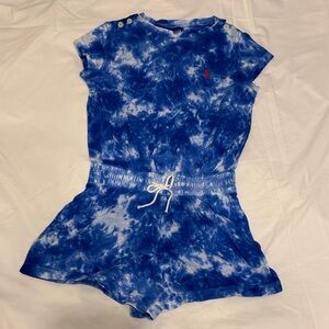 Polo - Ralph Lauren - Blue Tie-Dye Romper